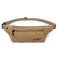 2022 New Women Men Pack Waist Belt Bag Canvas Purse Travel Camping Hiking Pocket Belly Pouch for Phone Coins Running Belt