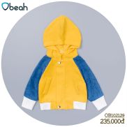 Áo Jacket nhung tay Jaclag Obeah phối màu Vàng