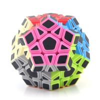 Moyu Mofangjiaoshi Meilong Megaminx Magic Cube Carbon fiber Stickers Dodecahedron Neo Speed Magic Cube Twist Educational toys Brain Teasers