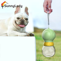 SunnyLady สัตว์เลี้ยงแมวที่ถอดออกได้กระบอกน้ำนักบินอวกาศรูปร่าง380มล. กลางแจ้งความจุขนาดใหญ่แบบพกพาชามสำหรับดื่ม