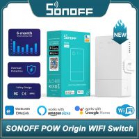 SONOFF 16A แหล่งกำเนิดของแบตเตอรี่สวิตช์มิเตอร์พลังงานอัจฉริยะ,สวิตช์ป้องกันการโอเวอร์โหลดสวิตช์ตรวจสอบเพาเวอร์สำหรับ Alexa Google Home