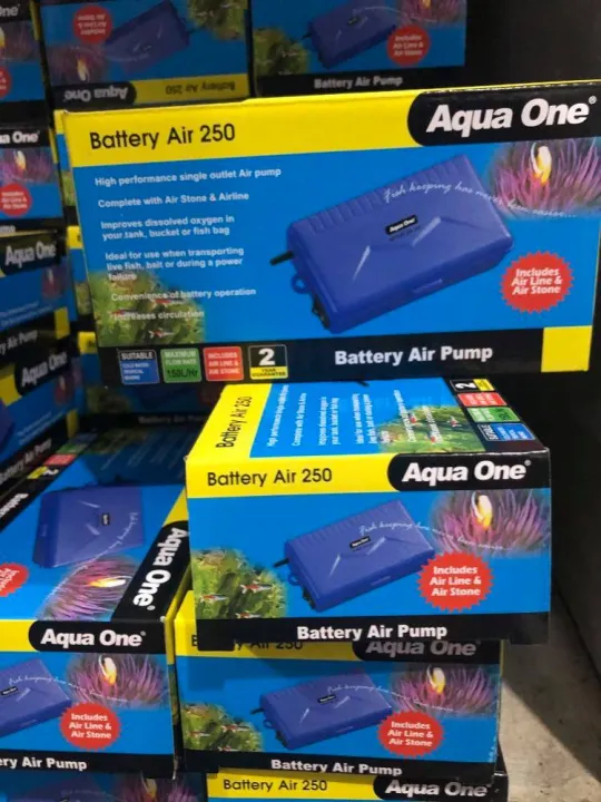 Aqua one air pump Portable Battery operated airpump Air250 for aquarium