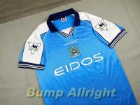 Retro : เสื้อบอลย้อนยุค Vintage ทีมแมน ซิตี้ เหย้า Man City Home 1999 และอาร์มพรีเมียร์ สุดเท่ห์ !!