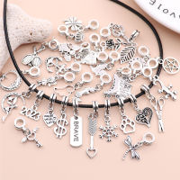 30PcsSet Mixed Silver Plated ve Dream Charm Dangles for Womens Pendant Necklace celet DIY Jewelry Making Supplies Gift