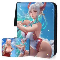 One Piece Card Book Folder Anime Cartoon Card Album Zipper PU Leather 50 Pages Can Hold 400/900Pcs Cards Holder Binder Toys Gift
