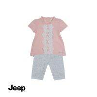 Jeep BABY GIRL 2-IN-1 เสื้อเบลาส์ แขนสั้น และชุดขายาว สําหรับเด็กผู้หญิง 773242-770150 br