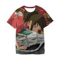 Kid T-shirt Cartoon 3D Print T-shirt Fashion Funny Loose T-shirt Studio Ghibli Tshirt Japanese Anime Graphics