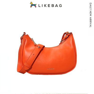 Likebag สินค้าใหม่ ins armpit bag อินเทรนด์ crescent bag เทพธิดา กระเป๋าถือ กระเป๋าสะพายแฟชั่น