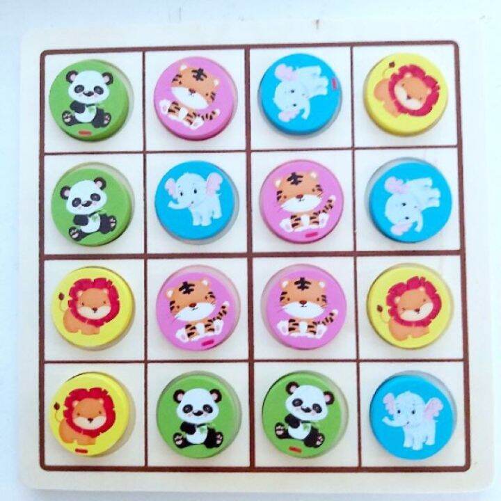 ถูกที่สุด-ลด-30-animal-sudoku-chess-tic-tac-toe-game-เกมซูโดกุสัตว์น่ารัก-พร้อมเกม-xo-2in1-เกมน่ารักๆ-พร้อมส่ง-kids-toy-d-cor-ของเล่นเสริมทักษะ-ตัวต่อ-โมเดล