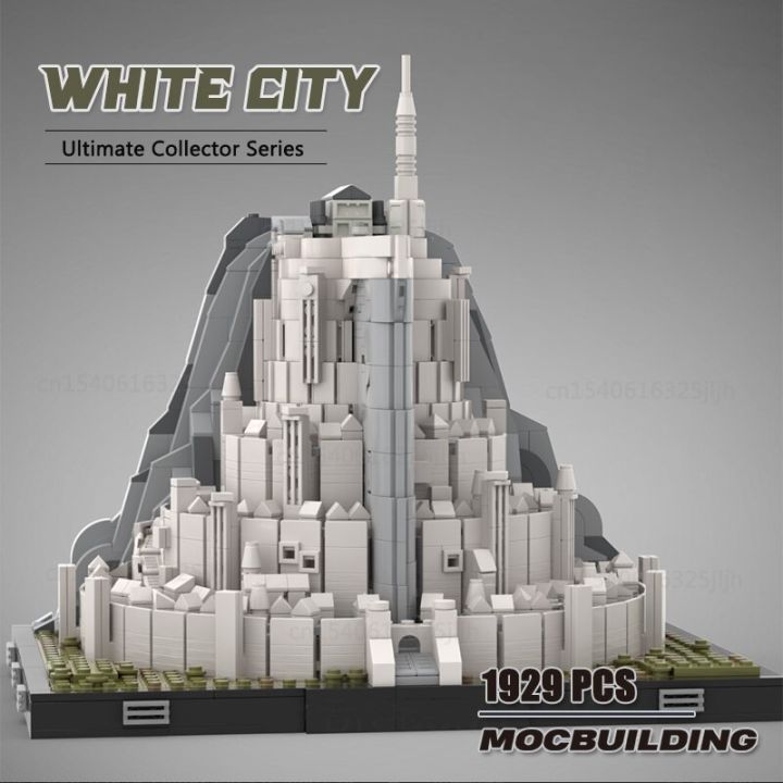 the-rings-movie-moc-building-block-white-city-architecture-collection-diy-assembly-technology-bricks-display-toys-puzzle-gifts