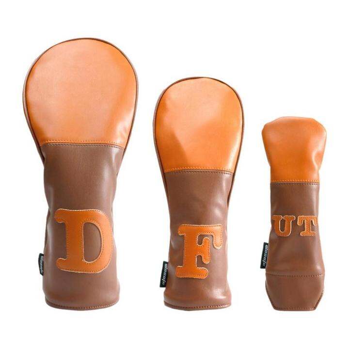 Golf Driver Head Covers Golf Accessories Leather Hybrid Head Covers