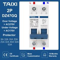 【YF】 TAIXI MCB AC Circuit Breaker  With Over Voltage Under Protector10A 16A 32A 25A 40A 63A Protection