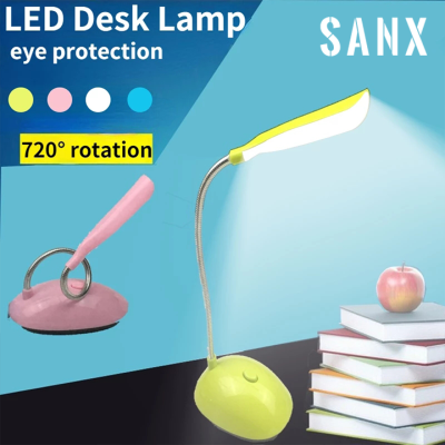 SANX Lamp Table Lamp Bright LED Lamp Desk Lamp Foldable Portable LED Desk Lamp Student Children Eye Protection Study Read Table Light