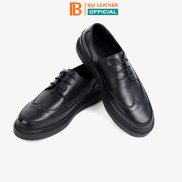 Giày nam đế cao da bò nappa cao cấp G124 Bụi leather- Trẻ trung năng động
