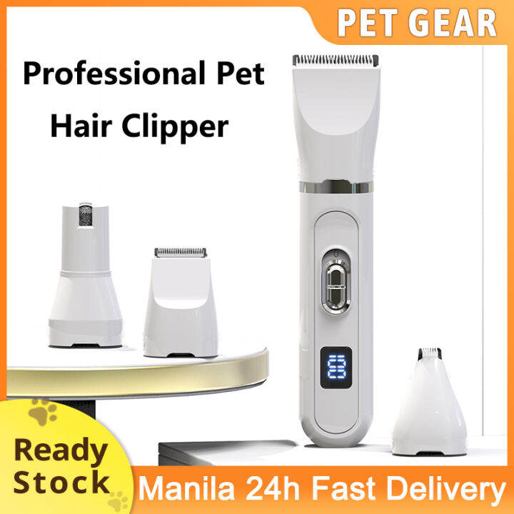 4 In 1 Professional Pet Cat Dog Hair Clipper Waterproof LowNoise No