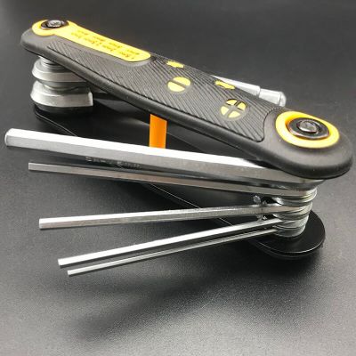 ‘【；】 Multi-Ftion Portable Guitar Maintenance Tool Guitar Fretboard Adjustment Tool Hex Wrench Set 8 Pcs For Luthier Guitar Tools