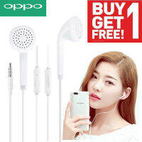 [Buy 1 Free 1]หูฟัง OPPO R9 ของแท้ อินเอียร์ พร้อมแผงควบคุมอัจฉริยะ และไมโครโฟนในตัว ใช้กับช่องเสียบขนาด 3.5 mm รองรับ R9 R15 R11 R7 R9PLUS A57 A77 เสียงใส เบสแบบจัดเต็ม มีระบบตัดเสียงรบกวนจากภายนอก