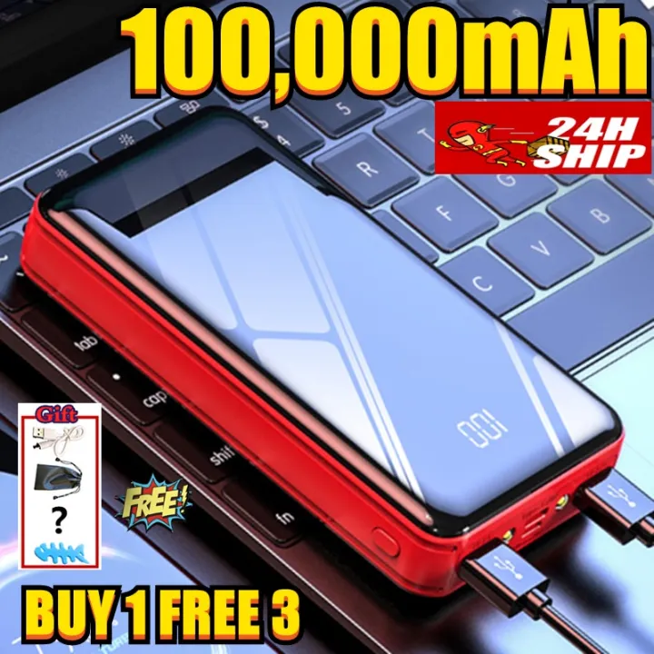 【24H SHIP】Powerbank Original 100000mAh Fast charging Power Bank High