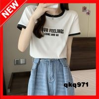 qkq971 T-Shirt For Women Summer New Short Sleeve T-Shirt Korean Version Of The Versatile Top