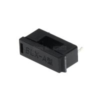 10Pcs 5x20mm Fuse Holder With Cover Chassis/Panel Mount BLX-A Black For PCB Board S08 Drop ship