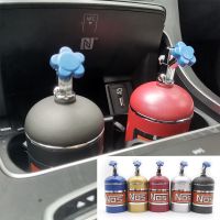 【 Party Store 】 Newest NOS Bottle Car Ashtray Cigarette Smoke Holder Portable Storage Metal Ashtray For Honda Toyota BMW Kia Alfa Volvo Peugeot