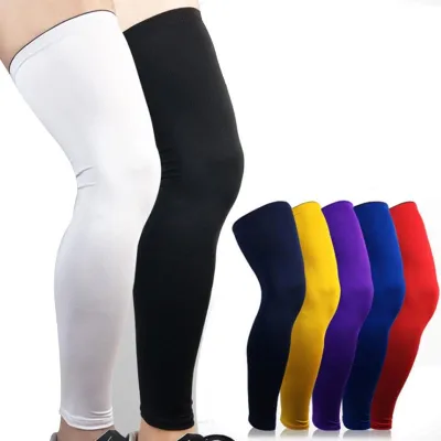 UV Protection Running Cycling Sunscreen Leg Warmer Basketball Running Cycling Fitness Compression Leg Sleeves Knee Brace Support