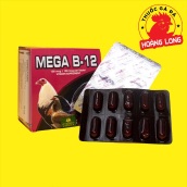 B12 - MEGA dinh dưỡng dành cho gà đá 1 hộp 10 vỉ