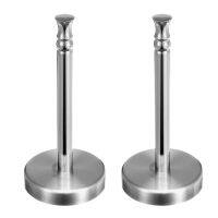 ✠♟◕ 2X Vertical Paper Towel Holder Stand Stainless Steel For Home Kitchen Countertop