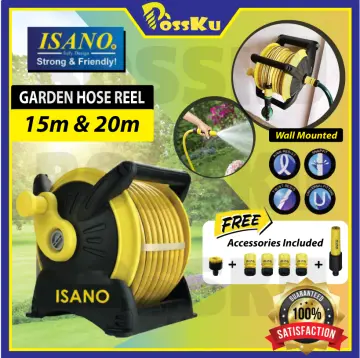 ISANO 10M Wall Mounted Automatic Reel Retractable Water Hose Reel