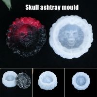 Hot Sale Skull Silicone Ashtray Mold Resin Making Candle Holder Mould Casting Epoxy Craft Ashtrays Smoking Accessories Garden