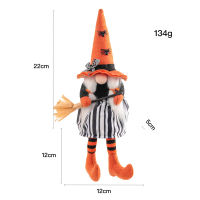 Halloween decoration broom witch black flag long-legged high hat faceless doll props decoration halloween decorations for home