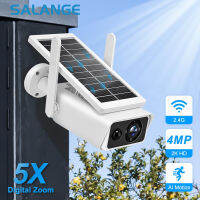 Salange PT10 4MP Solar Camera Wifi แหล่งจ่ายไฟแบบไร้สายกลางแจ้ง Full Color Night Vision การเฝ้าระวังความปลอดภัยกล้องวงจรปิด PIR IP Camera