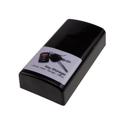 Stash Key Safe Storage Box Magnetic Portable Hidden Outdoor Car Key Holder สีดำ