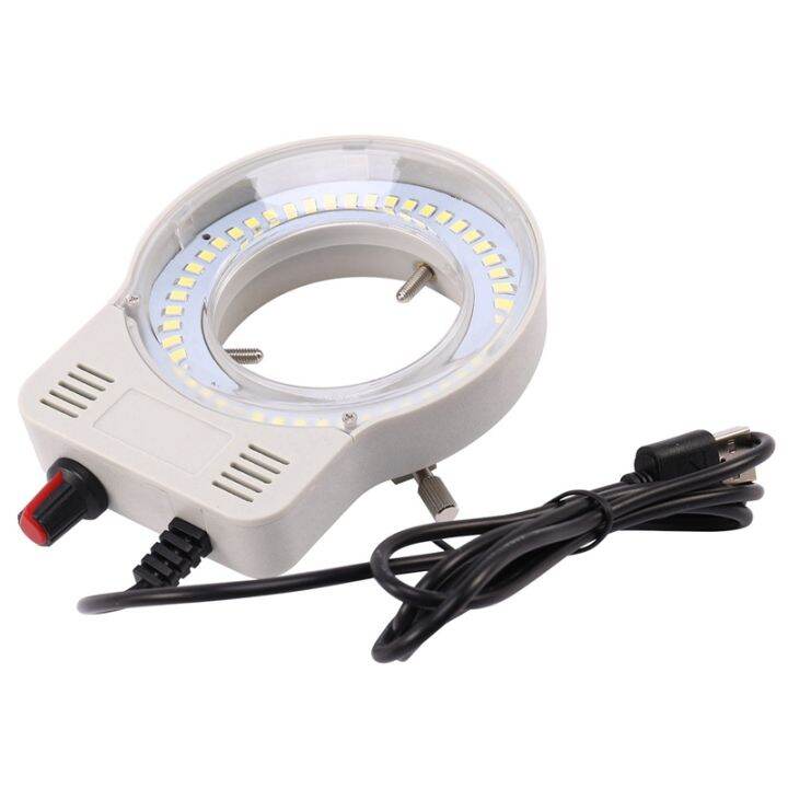 2x-48-led-industrial-microscope-camera-light-source-ring-lamp-light-illuminator-lamp-adjustable-brightness-usb-interface