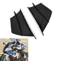 รถจักรยานยนต์ Winglet Aerodynamic Wing Kit สำหรับ BMW S1000RR S 1000 RR HP4 Scooter Fairings อุปกรณ์เสริม Black