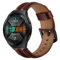 ☌๑ 22mm pasek ze skóry bydlęcej do Samsung Galaxy 46mm bieg S3 GT sportowy pasek do zegarka zamiennik Moto Huami Amazfit Fran-zzk