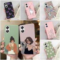 {Taoyitao เคส} สำหรับ OPPO A17เคสโทรศัพท์ลายผีเสื้อหัวใจเด็กสาวหวาน CPH2477 OPPOA17เคสมือถือ17 Funda Soft Coque A17K Capa 4G