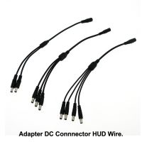 Adapter DC Connnector 1 to 2 / 1 to 3 / 1 to 4 HUD Power Wire.  Wires Leads Adapters