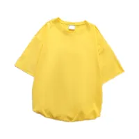 Womens Korean Half Sleeve T-Shirt Oversized Plain Top