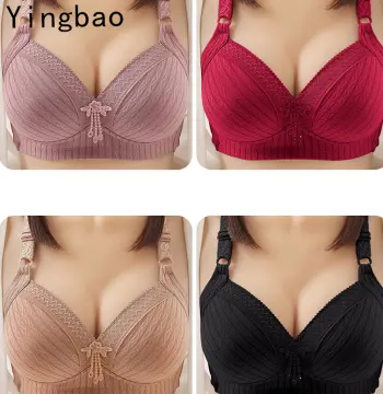 Hot Full Cup Thin Underwear Small Bra Plus Size Wireless Adjustable Lace  Women's Bra Breast Cover B C D Cup Large Size Lace Bras - Bras - AliExpress