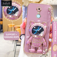 AnDyH Casing For Xiaomi Redmi 5 Plus Phone Case Cute 3D Starry Sky Astronaut Desk Holder with lanyard