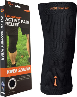 Incrediwear Knee Sleeve – Knee Braces for Knee Pain, Joint Pain Relief, Swelling, Inflammation Relief, and Circulation, Knee Support for Women and Men XX-Large Black