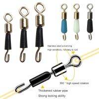 50/30/10PCS Fishing Connector Barrel Bearing Rolling Swivel Fishing Swivels And Carabiners Quick Release For Fishing Accessories Accessories