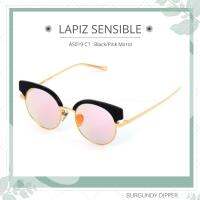 แว่นกันแดด LAPIZ SENSIBLE รุ่น AS019 C1 : Black/Pink Mirror