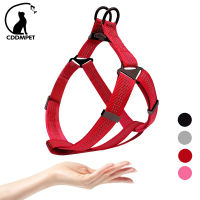 สุนัขใหญ่ Y Harness ไนลอนแบบปรับได้สายรัดสัตว์เลี้ยงสำหรับสุนัขขนาดกลางขนาดใหญ่สุนัขสะท้อนแสงสายรัดหน้าอก French Bulldog สายรัดเดิน-Youerd