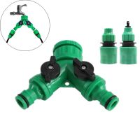 Plastic Y-Type Tap Splitter with Quick Adapter for Microsprinkler Hose Garden Irrigation Water Splitter  Dripper Tubing Fittings Watering Systems  Gar