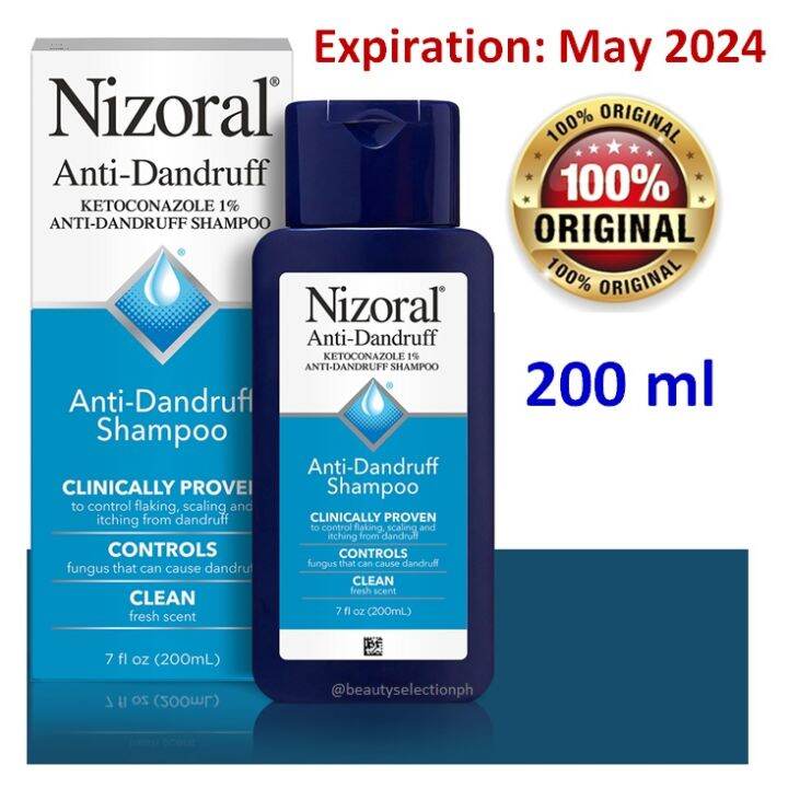 Nizoral AntiDandruff Shampoo 200 Ml Original Aug 2024 Expiration