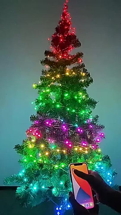1pc 5m/10m Smart Controlled Usb Christmas Tree Led String Light
