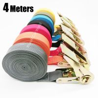 【YD】 4m Tensioning Belts Adjustable Straps for Truck Boat Ratchet Tie-Down Luggage Goods Bind Car Accessories