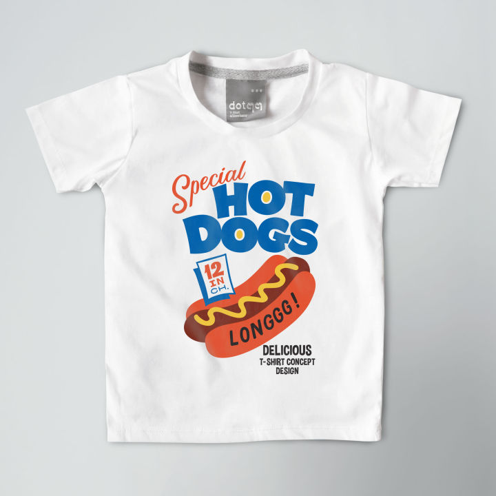 dotdotdot-เสื้อยืดเด็ก-t-shirt-concept-design-ลายhotdog-pizza-และ-softcream